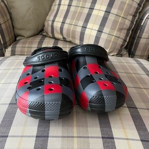 Crocs Classic Lined Plaid Clogs